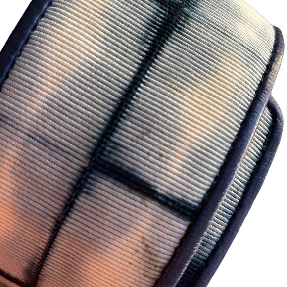 OLIVIA DAR Designer LEATHER and Canvas TIE DYE BELT Size Large - Picture 3 of 16